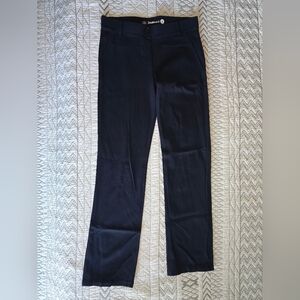 Betabrand Blue Ponte Straight Leg Pants Sz M